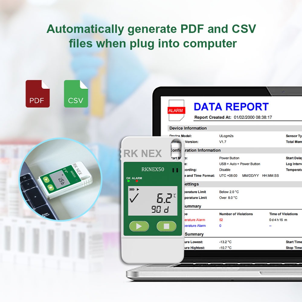Temperature & RH Data logger  Multiuse View 10