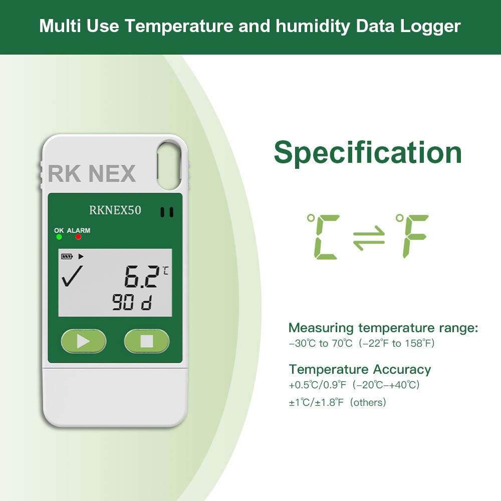 Temperature & RH Data logger  Multiuse View 11