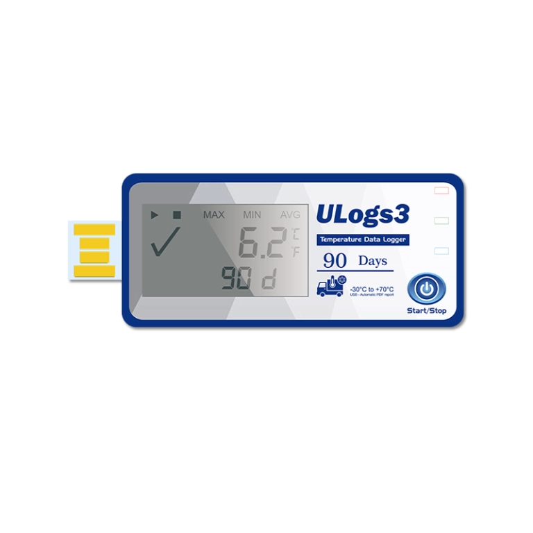 ULogs3 Temperature one time Data Logger  with LCD Sreen View 5