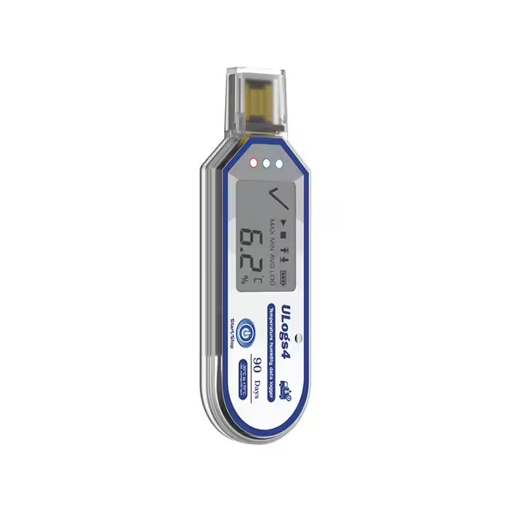 ULogs4 Temp & RH Single Time Data Logger with LCD View 5