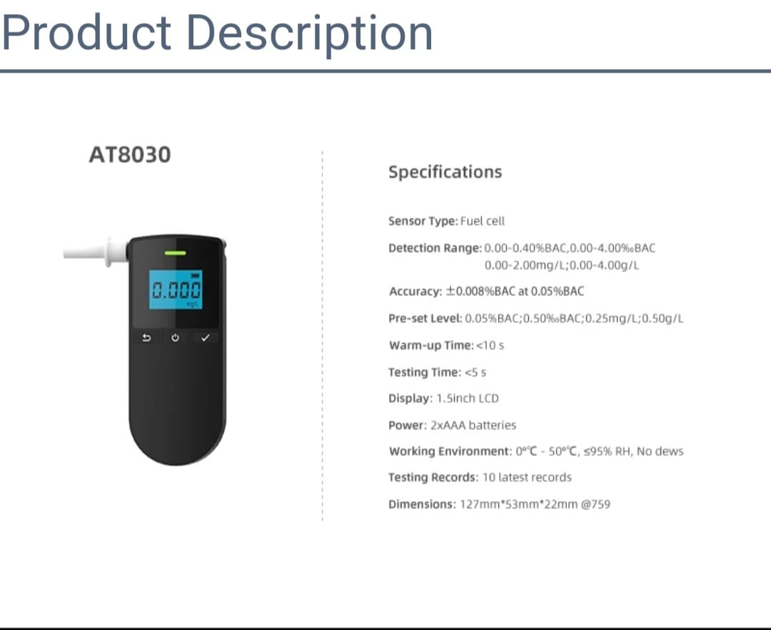 Alcohol Tester RK-NEX-41 View 5