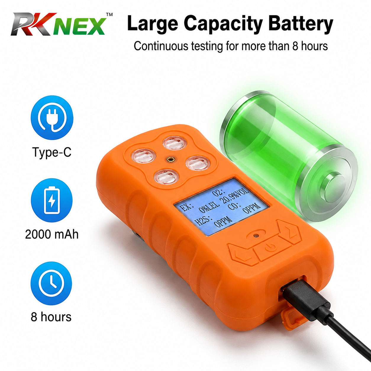 Portable multigas Detector RK-NEX-653 View 5