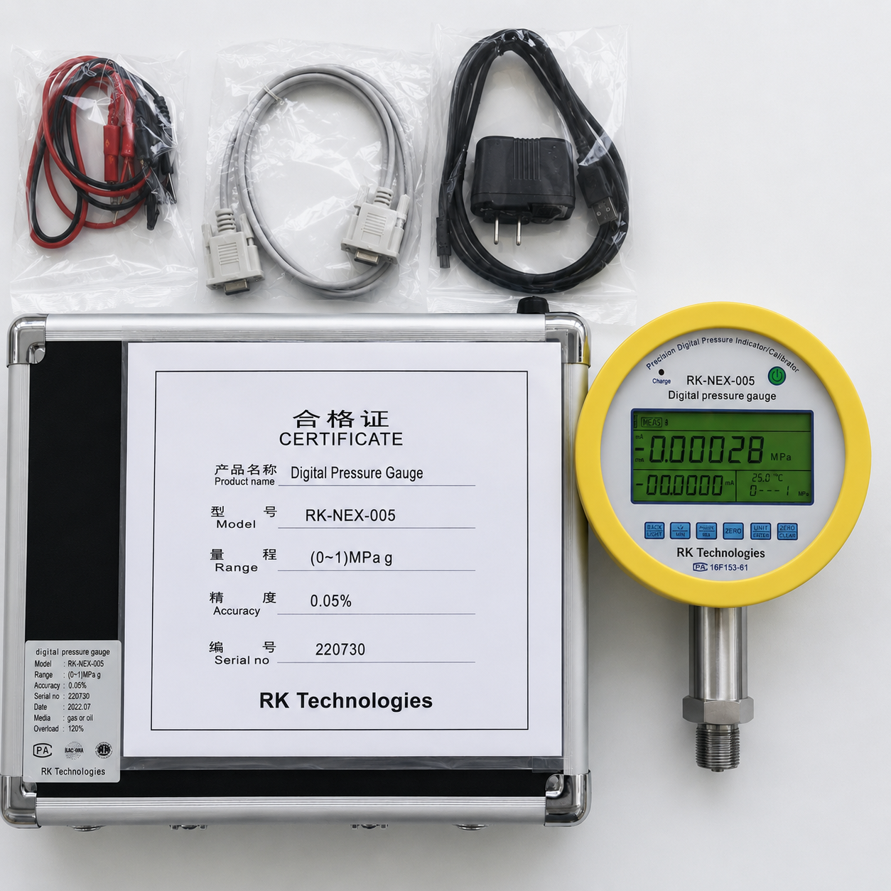 Digital Pressure Gauge 0.05% RK-NEX-005 View 2